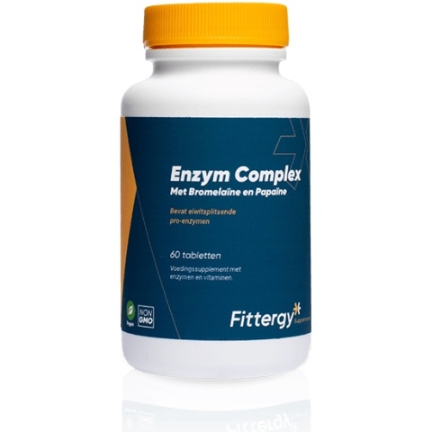 Fittergy Enzym Complex met Bromelaïne en Papaïne Tabletten
