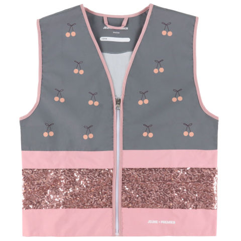 Jeune Premier Reflecterend Vest - 6-9 jaar - Cherry Pompon - Jeune Premier - OneSize - Sloten