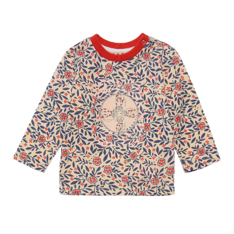 Marni Blouse - Geel m. Blauw Patroon - Marni - 1 jaar (80) - Shirts