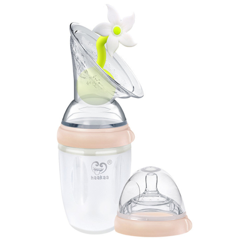 Haakaa Borstkolf - 250 ml - Starterpack - Peach - Haakaa - OneSize - Borstkolven