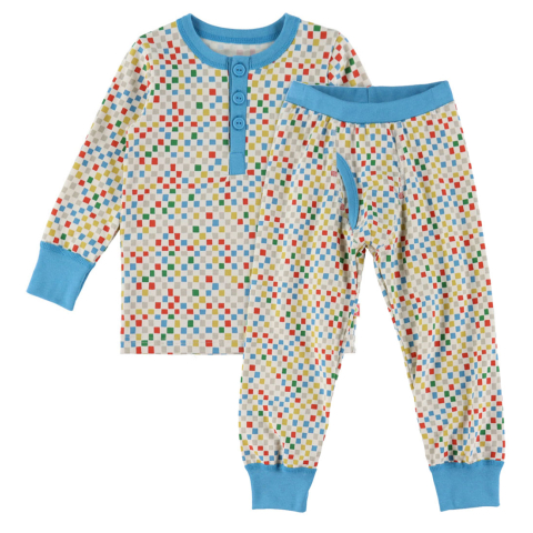 Katvig Pyjama set - 2-delig - Crème/Blauw - Katvig - 1½ jaar (86) - Pyjama's - Tweedelig