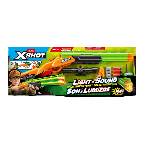 X-Shot Speelgoedpistool m. Licht/Geluid - Wild Adventure - X-SHOT - OneSize - Speelgoed