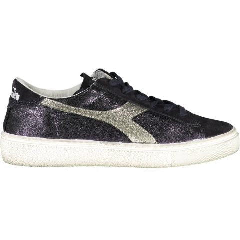 Diadora Montecarlo Glitter Vuil Dames Navy Sneakers