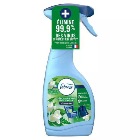 8x Febreze Textielverfrisser Spray Morning Freshness 500 ml