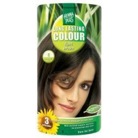Hennaplus Long Lasting Colour 5 Light Brown - Haarverf