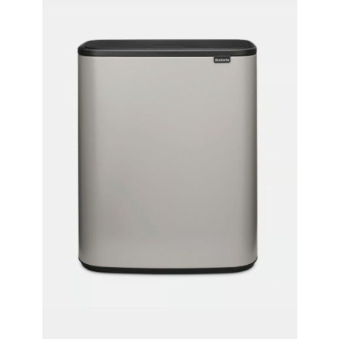 Brabantia Bo Touch Bin Prullenbak - 2 x 30 liter - Afvalscheiding - Soft Grey