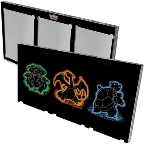 Pokemon TCG - ONE TOUCH Edge Magnetic Three Card Protector Display - Neon Kanto