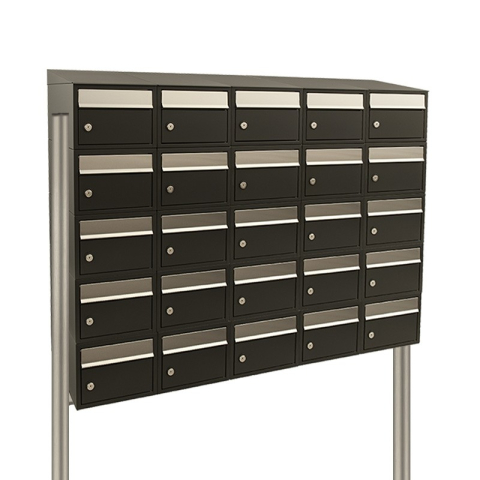 Stoer! Brickset 5-Breed, 5-Hoog Met Dak Op Statief Zwart - 40215070_5x5ds