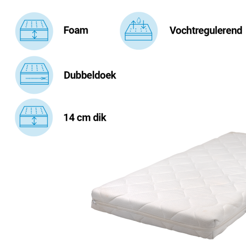 Matras Eenpersoons Best Sleep 90x200 Premium