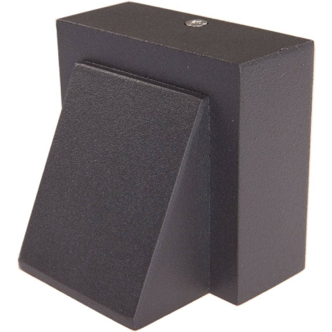 Marik Buiten Wandlamp Graphite Lucande - Balkon - Modern - Metaal - Hoekig