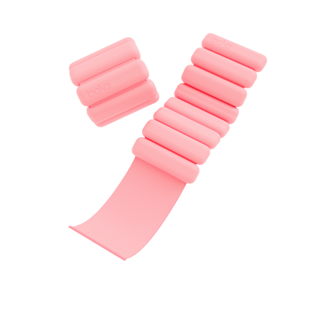 Bala Bangles Enkel- en Polsgewicht - Blush/Roze - 2 x 1 kg