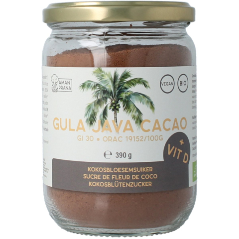 Amanprana Gula Java Cacao + Vit D | 390 g