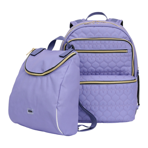 Jeva Schooltas - Square - Lavender Quilt - Jeva - OneSize - Schooltas