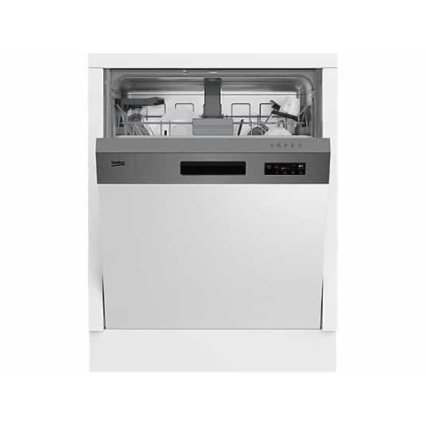 Beko BDSN15430X - Inbouw vaatwasser - Half geïntegreerd 14 couverts - Energieklasse D