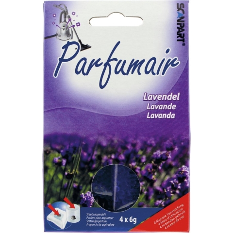 Scanpart Parfumair geurparels voor stofzuiger - Lavendel geurkorrels - Stofzuigerverfrisser - Geschikt voor stofzuigerzak - 4 zakjes