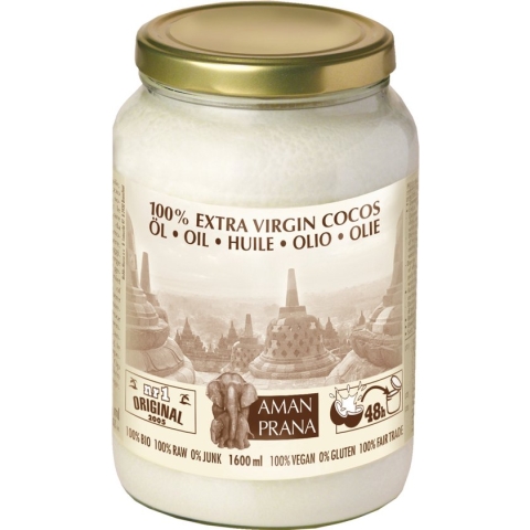 Aman Prana Kokosnootolie 1600 ml - Voedingssupplement