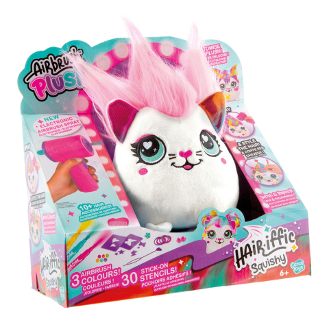 Airbrush Plush Knuffel - 14 cm - Haar'iffic - Kostbaar - Airbrush Plush - OneSize - Knuffels