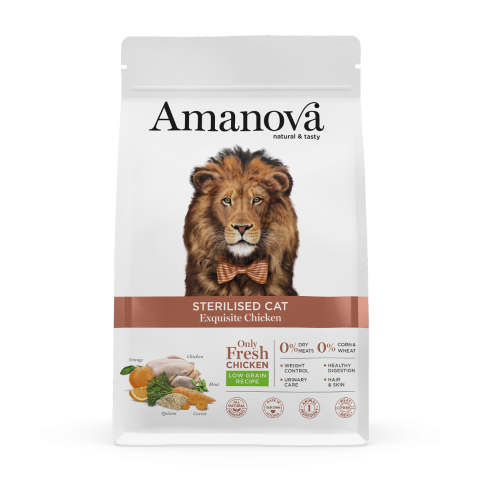 Amanova Cat Sterilised Exquisity Chicken Low Grain 1,5 kg