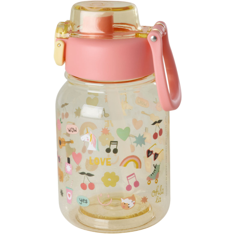 Rice Drinkfles - 700 ml - Unicorn Love - Roze/Geel - Rice - OneSize - Drinkflessen