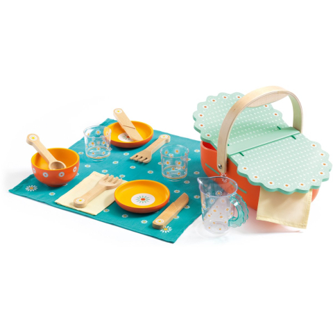 Djeco Houten Speelgoed - Picknick - Djeco - OneSize - Speelgoedeten
