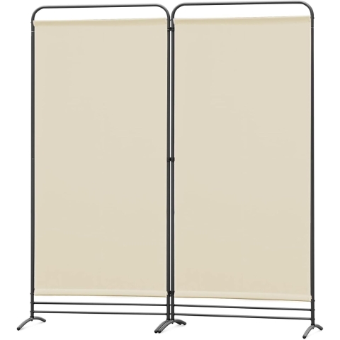 Angel Living Kamerscherm 2 Panelen - 162 x 180 cm - Inklapbaar - Beige (2 panelen)