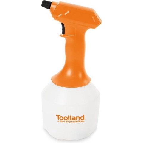 Toolland Elektrische Drukspuit - Verstelbare sproeikop LED-indicator - Wit/oranje/zwart