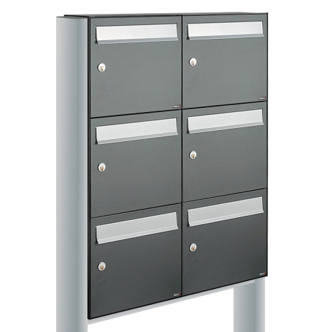 Allux Flow Set 2-Breed, 3-Hoog Op Statief Antraciet - 40040065_2x3s