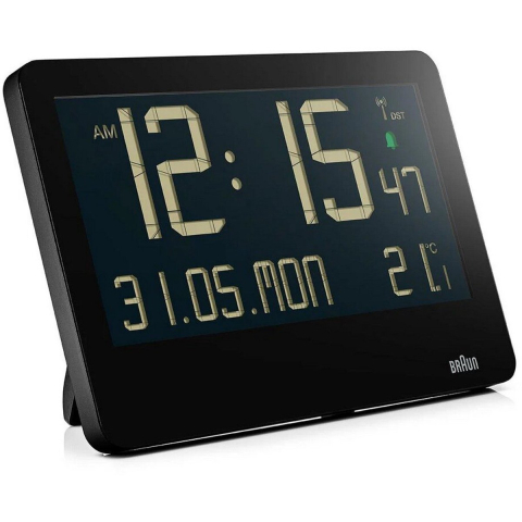 Braun BC14B-DCF Wandklok Zendergestuurd 261 mm x 173 mm Zwart