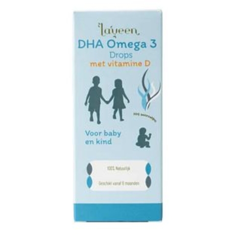 2x Laveen DHA Omega Drops met Vitamine D 30 ml