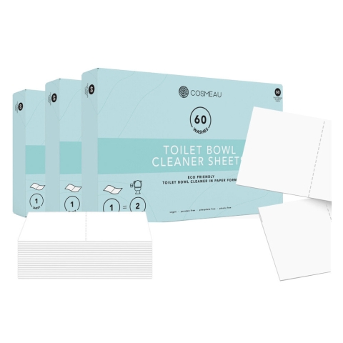 3x Cosmeau Toiletreiniger Strips Toilet 60 wasbeurten