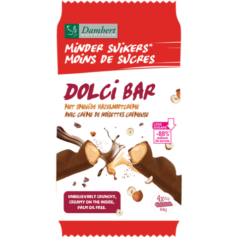 18x Damhert Dolci Bar Minder Suikers 84 gr