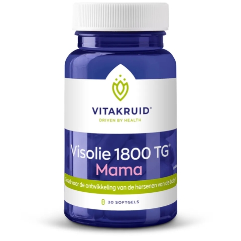 2x Vitakruid Visolie 1800 TG Mama 30 sofgels