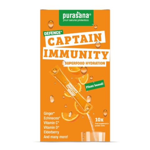 2x Purasana Hydration Superfoods Captain Immunity 10 x 4,5 gr