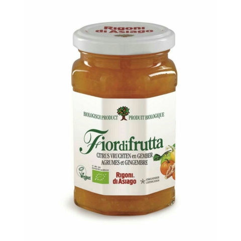 6x Fiordifrutta Biologische Jam Citroen & Gember 260 gr