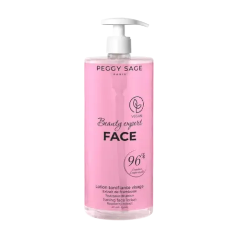 Peggy Sage Beauty Expert Face Toning Face Lotion  - Raspberry Extract – All Skin Types 1000ml