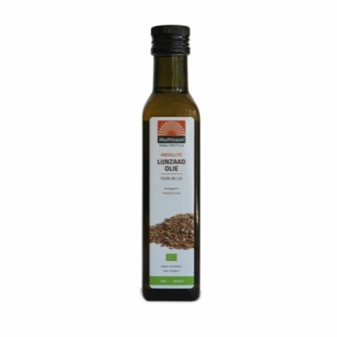 3x Mattisson Lijnzaadolie Biologisch Absolute 250 ml