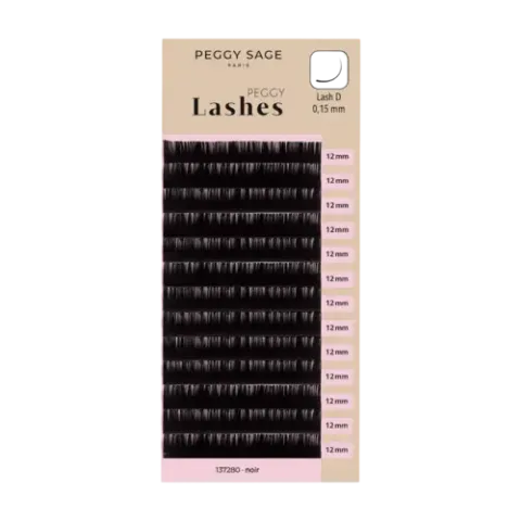 Peggy Sage Lash To Lash Eyelash Extensions - Lash D - 0,15mm 12mm
