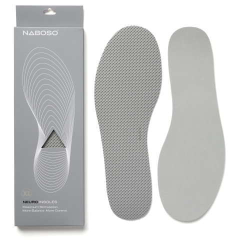Naboso Neuro Insole - Sensorische Inlegzolen - Grijs - XL