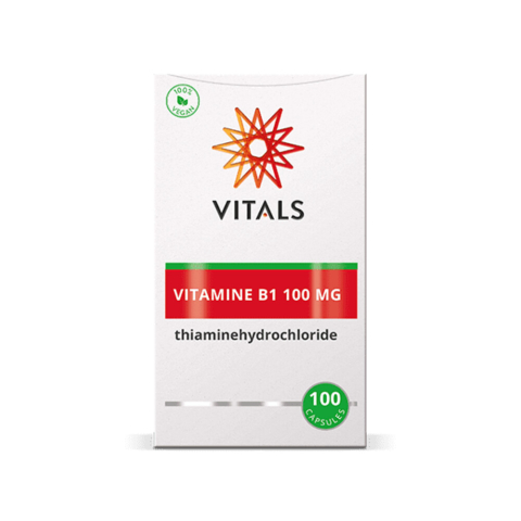 2x Vitals Vitamine B1 100mg 100 capsules