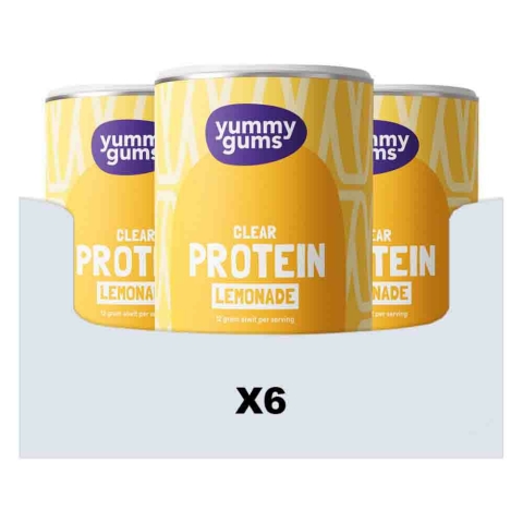 6x Yummygums Clear Protein Lemonade 224 gr