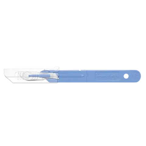 Swann-Morton Disposable Sterile Blades With Handle & Retracting Guard 20