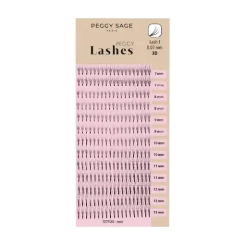 Peggy Sage Russian Volume Eyelash Extensions - Lash J - 0,07mm 3D 7 - 13mm