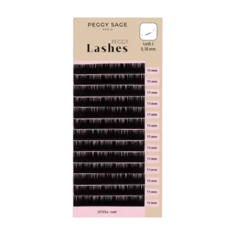 Peggy Sage Lash To Lash Eyelash Extensions - Lash J - 0,18mm 11mm