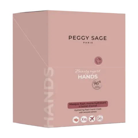 Peggy Sage Beauty Expert Hands Hydrating Flash Hand Mask 15pcs - display