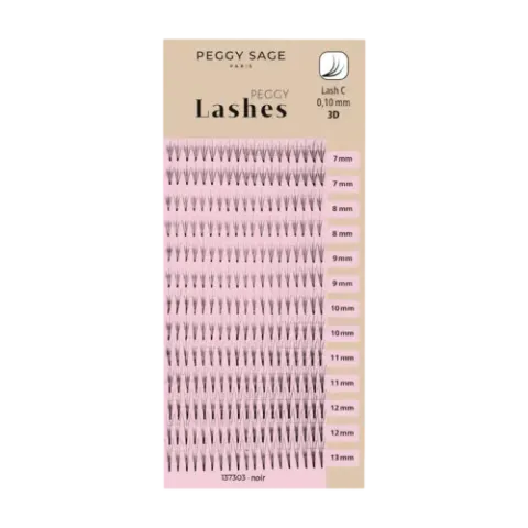 Peggy Sage Russian Volume Eyelash Extensions - Lash C - 0,10mm 3D 7 - 13mm