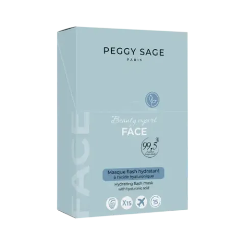 Peggy Sage Beauty Expert Face Hydrating Flash Mask 15pcs - display