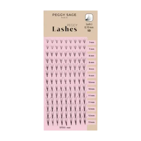 Peggy Sage Russian Volume Eyelash Extensions - Lash J - 0,10mm 5D 7 - 13mm