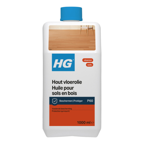 6x HG Hout Vloerolie 1 liter