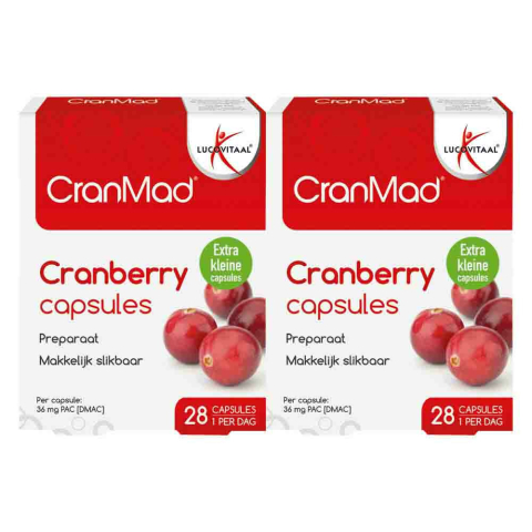 2x Lucovitaal CranMad Cranberry 28 capsules