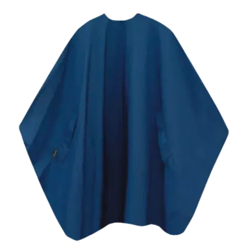 Trend Design Classic Kapmantel- Drukknopen Marine Blauw